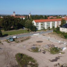 Blick auf die S�dstra�e sowie den Dom Kommen, sehen, bauen: Baugrundst�cke in attraktiver Lage von Halberstadt.