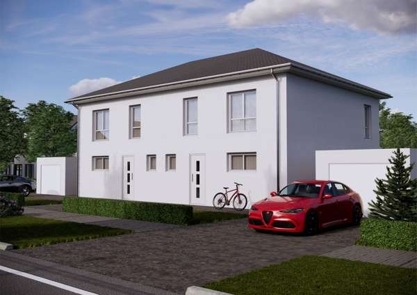 Vorderansicht Halberstadt Doppelhaush�lfte Moderne Doppelhaush�lfte in begehrter Wohnlage