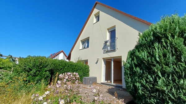 Terrasse nach S�den Mehrfamilienhaus Halberstadt