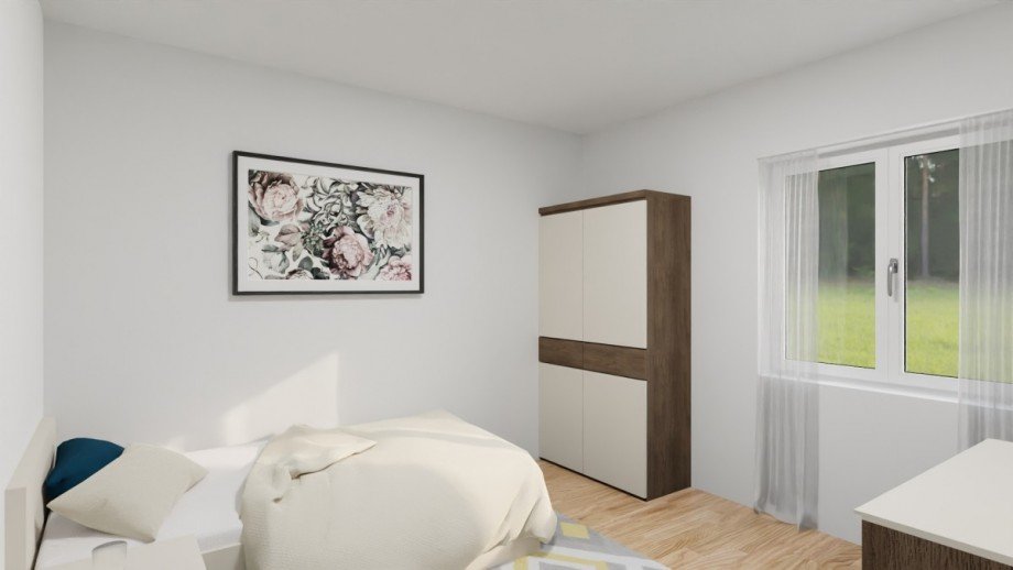 Schlafzimmer Doppelhaush�lfte Halberstadt