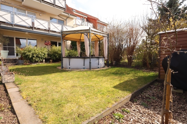 Gartenansicht Erdgeschosswohnung Aschersleben