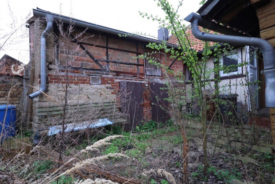 Garten mit Schuppen Reihenmittelhaus Hoym