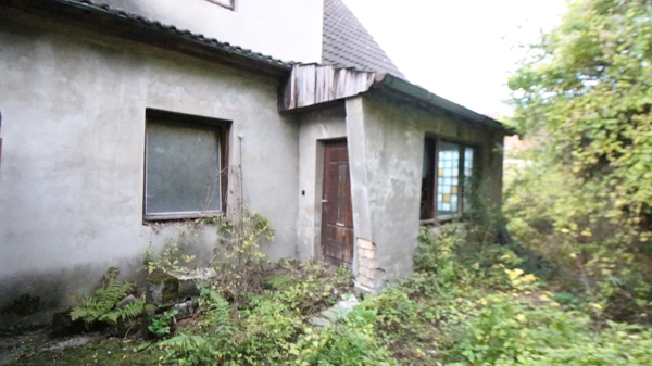 R�ckansicht Doppelhaush�lfte Blankenburg / B�rnecke