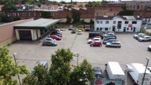 Ansicht von oben Gewerbehof mit vielen Entwicklungsm�glichkeiten in zentraler Lage mit Parkpl�tzen