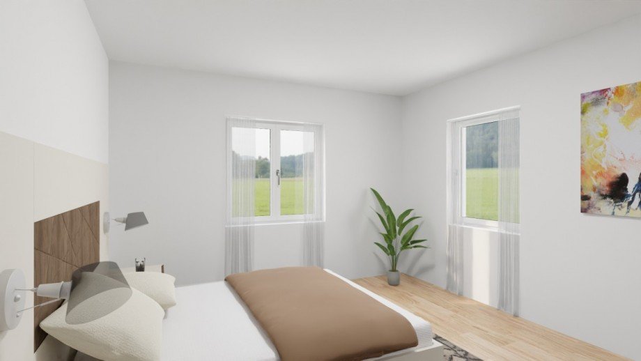 Schlafzimmer Doppelhaush�lfte Halberstadt
