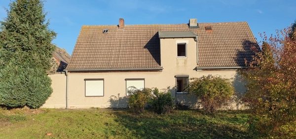 R�ckansicht Doppelhaush�lfte Ihlewitz