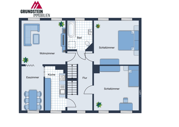 Obergeschoss Zweifamilienhaus L�derburg