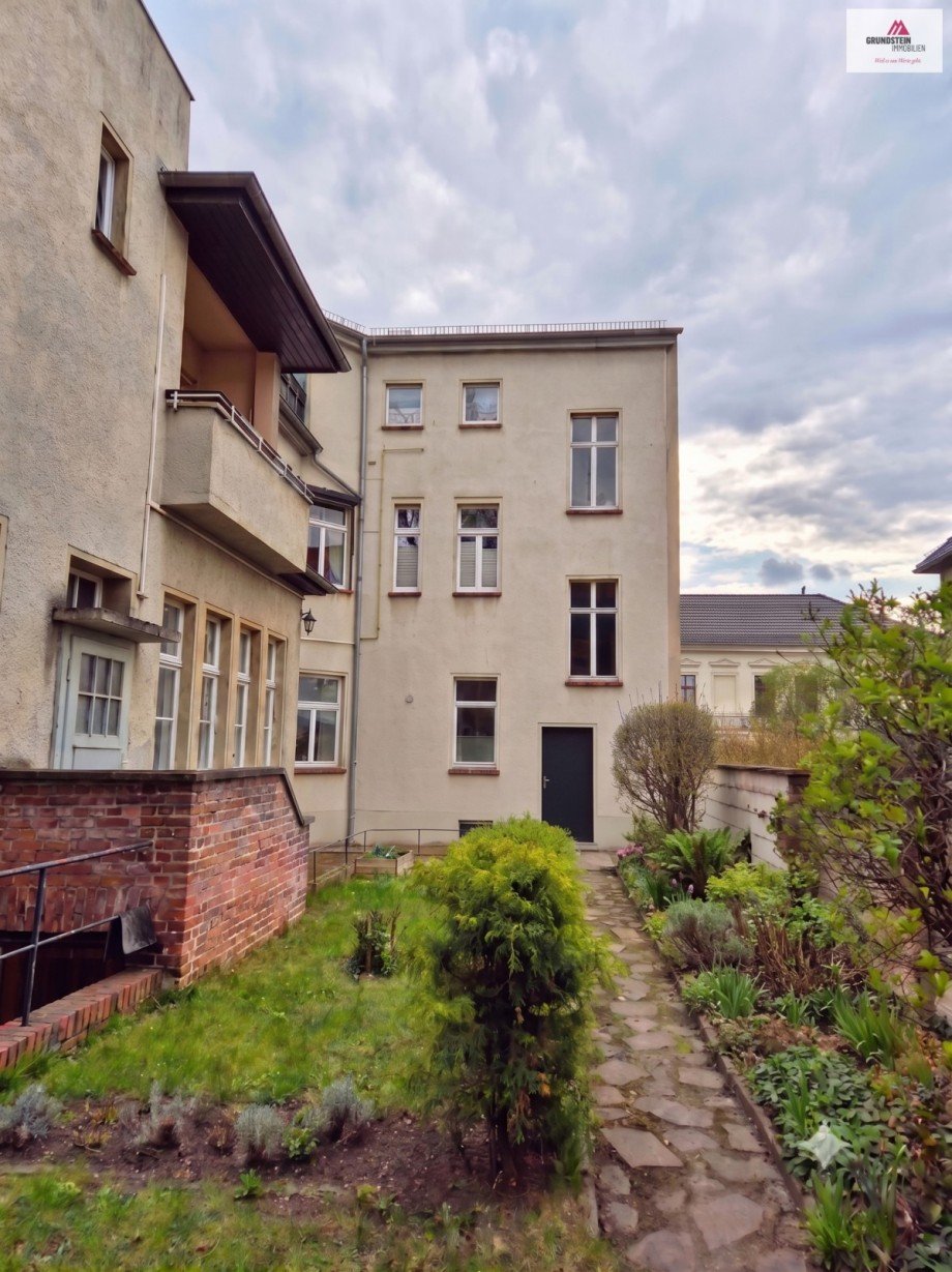 gemeinschaftlicher Innenhof mit Garten Haus Aschersleben