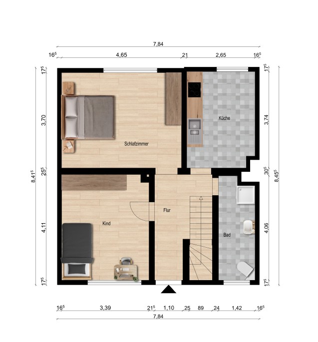 Erdgeschoss Einfamilienhaus Wasserleben