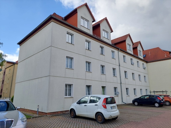 R�ckansicht Etagenwohnung Aschersleben