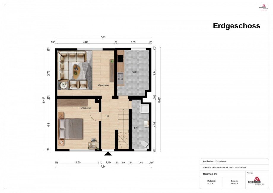 Erdgeschoss Einfamilienhaus Wasserleben