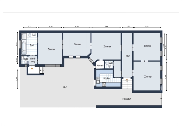 Grundriss B�rofl�che Aschersleben